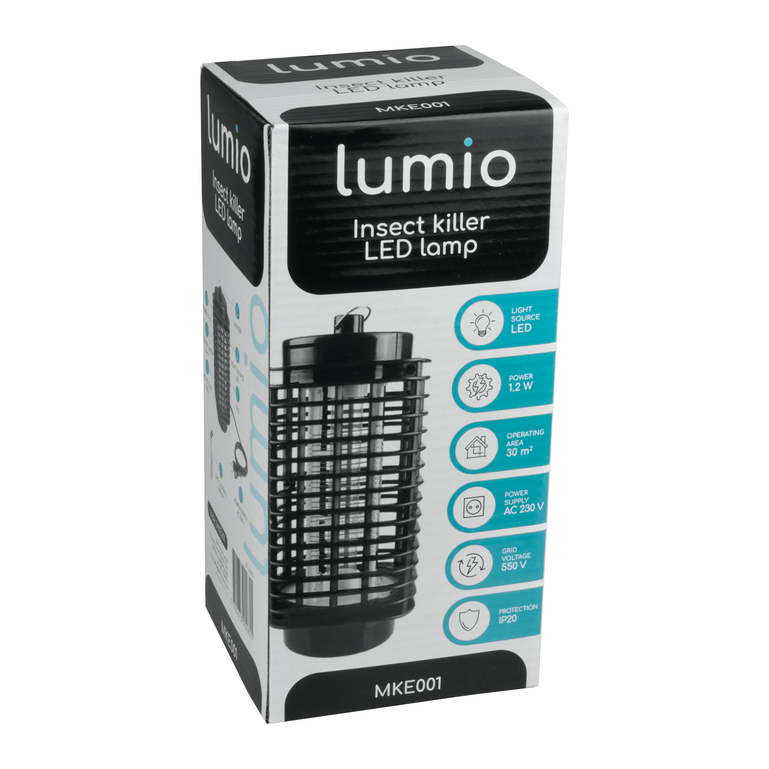 LED лампа против насекоми Lumio MKE001 – 1.2W, до 30 м²